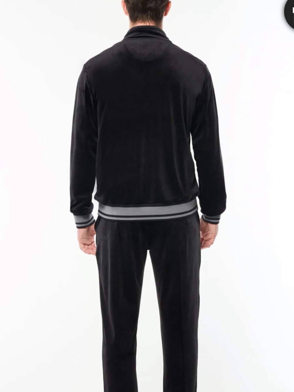 Sergio Tacchini Viaggioa Track Jacket- pants set suit Black Beauty large 31” in - Picture 3 of 11